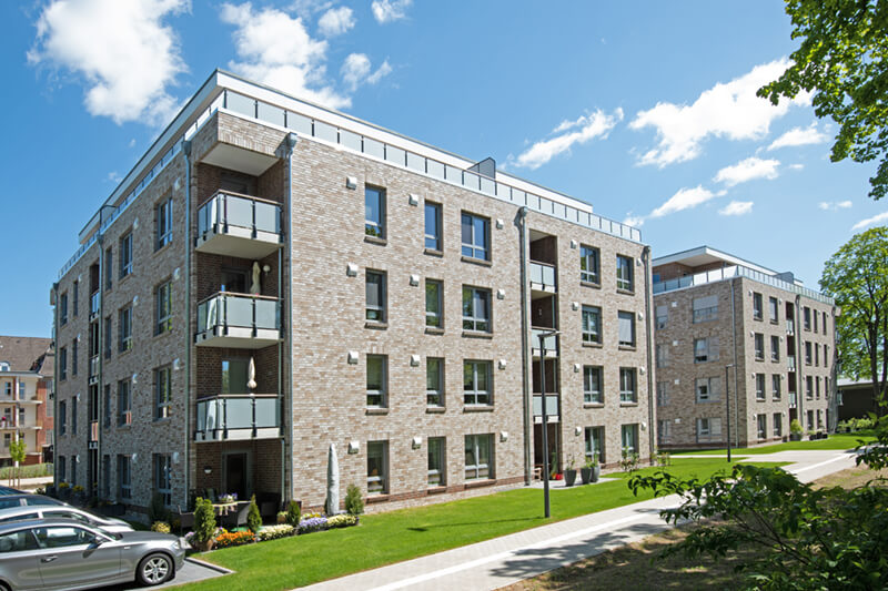 Neubau von 2 x 28 Wohneinheiten mit Teilunterkellerung